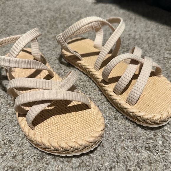 Beige Strappy Sandals - Picture 2 of 3